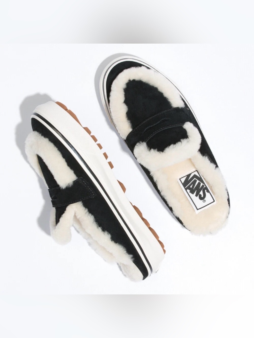 Vans Style 53 Cozy Shearling Black/Natural Women’s Shoes